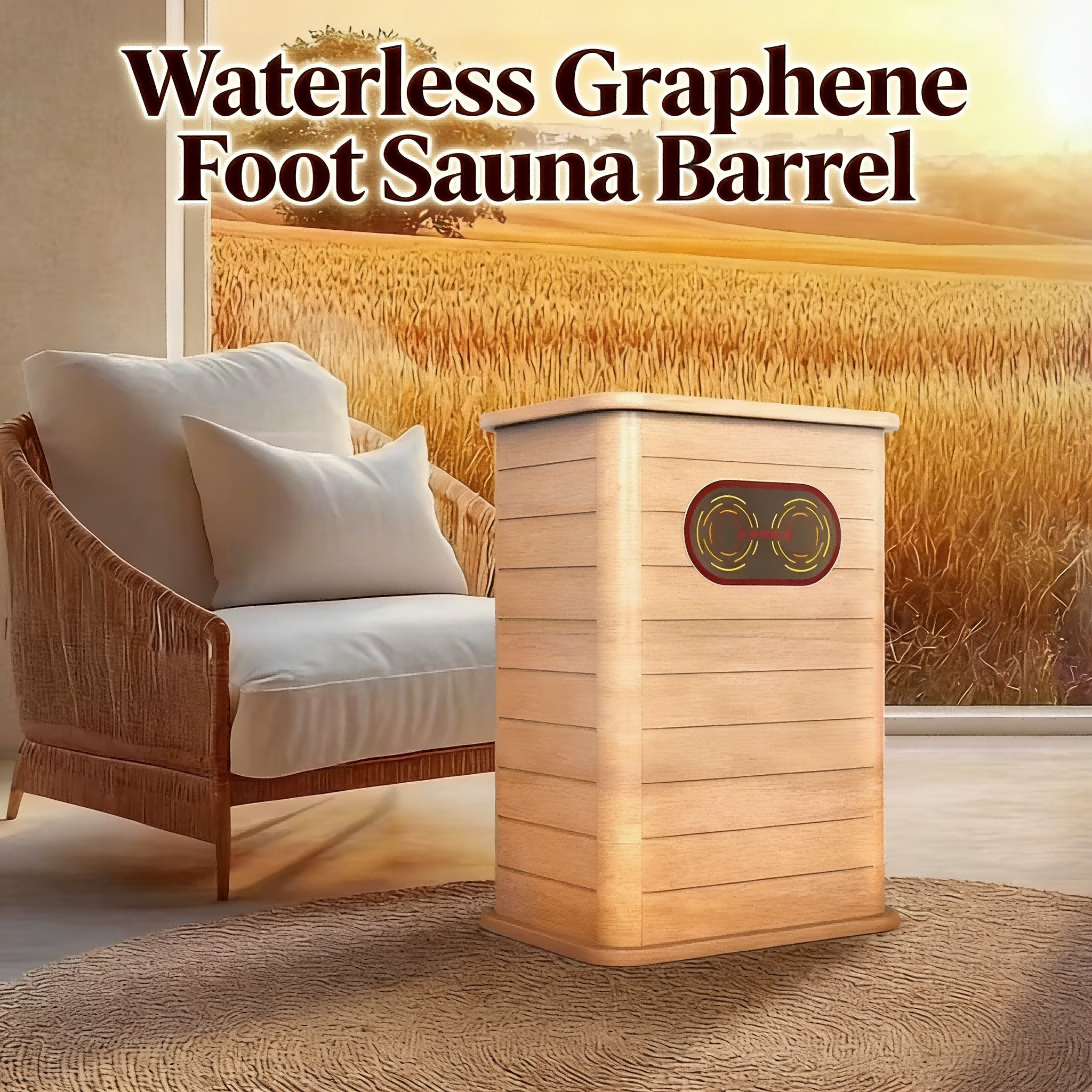 Waterless Graphene Foot Sauna Barrel: Say Goodbye to Heavy Water-Filled Spa Troubles, protecting foot health